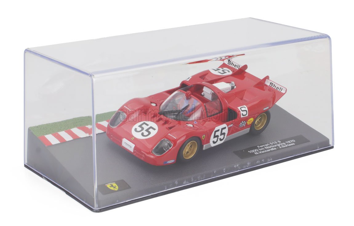 MODELLINO AUTO STATICO FERRARI 512S SPIDER 1000KM NURBURGRING 1970 SURTEES 1:43