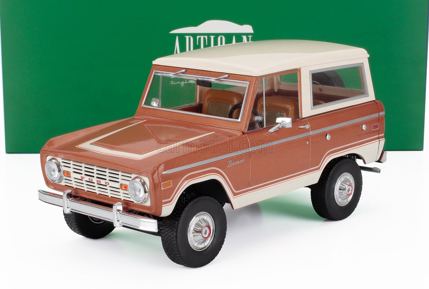 GREENLIGHT 1/18 FORD BRONCO RANGER 1973 MODELLINO AUTO MODELLISMO STATICO