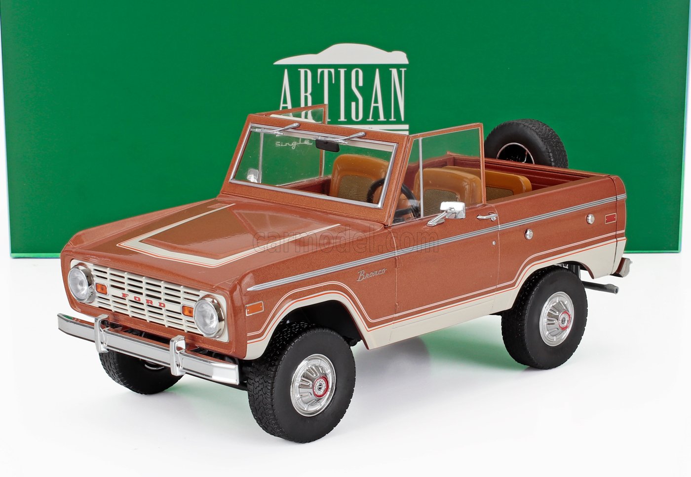 GREENLIGHT 1/18 FORD BRONCO RANGER 1973 MODELLINO AUTO MODELLISMO STATICO
