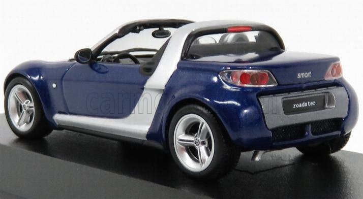 SMART ROADSTER CABRIO 2002 BLU MINICHAMPS SCALA 1:43 MODELLINO AUTO STATICO