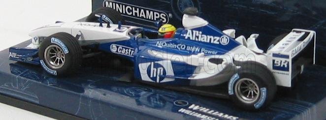 WILLIAMS F1 FW25 R. SCHUMACHER 2003 MINICHAMPS 1:43 MODELLINO AUTO F1 STATICO