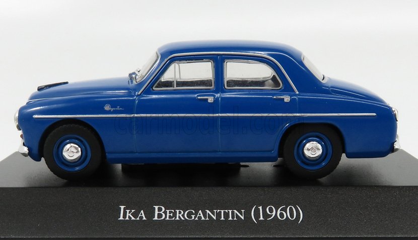MODELLINO AUTO STATICO IKA BERGANTIN 1960 BLU MODELLISMO SCALA 1/43