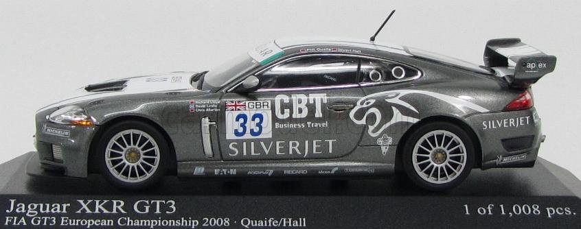 JAGUAR XKR GT3 QUAIFE HALL FIA CHAMPIONSHIP 2008 MINICHAMPS 1:43 MODELLINO AUTO