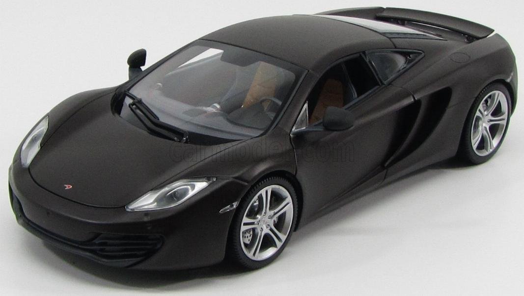 MCLAREN MP4-12C 2011 MATT NERO MINICHAMPS 1:18 MODELLINO AUTO STATICO DIECAST