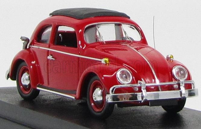MODELLINO AUTO STATICO VOLKSWAGEN BEETLE ANFIBIO 2 BRASILE 1961 ROSSO SCALA 1/43