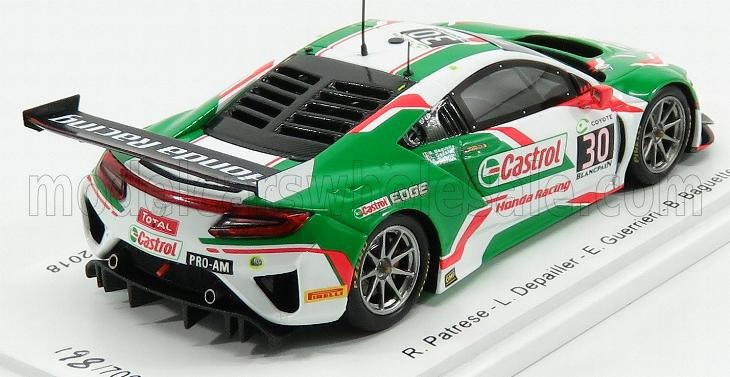 未開封エラー品 Spark 1/43 NSX GT3 '19スパ24h #30 Spark Models HONDA NSX GT3 N30 - CASTROL HONDA RACING - 24H SPA