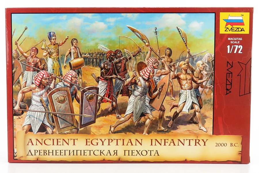 Zvezda 8051 Ancient Egyptian  Infantry 2000 B.C 1:72 Model Figure Kits 