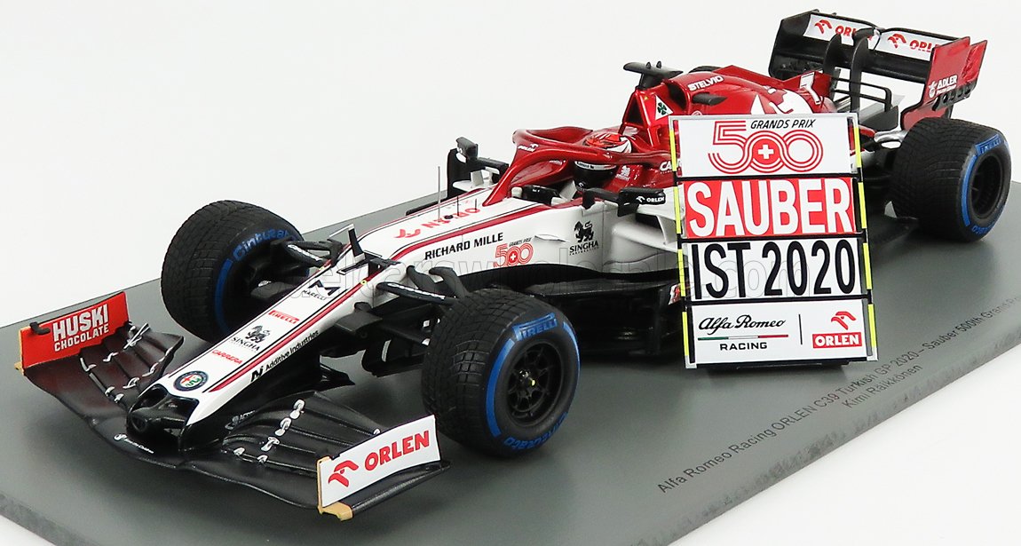 ALFA ROMEO RACING ORLEN C39 NO.7 TURKISH GP 2020 in 1:43 scale by Spark by Spark