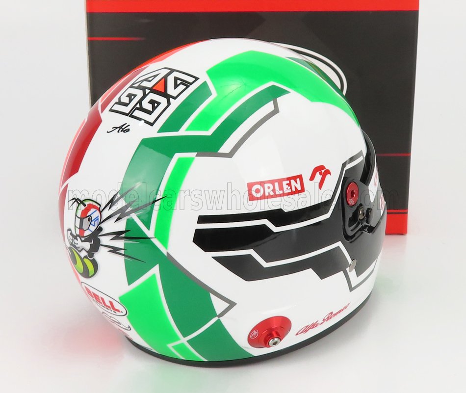 Antonio Giovinazzi casco Bell Helmet Alfa Romeo Orlen fórmula 1 2020 1:5 Spark nuevo 