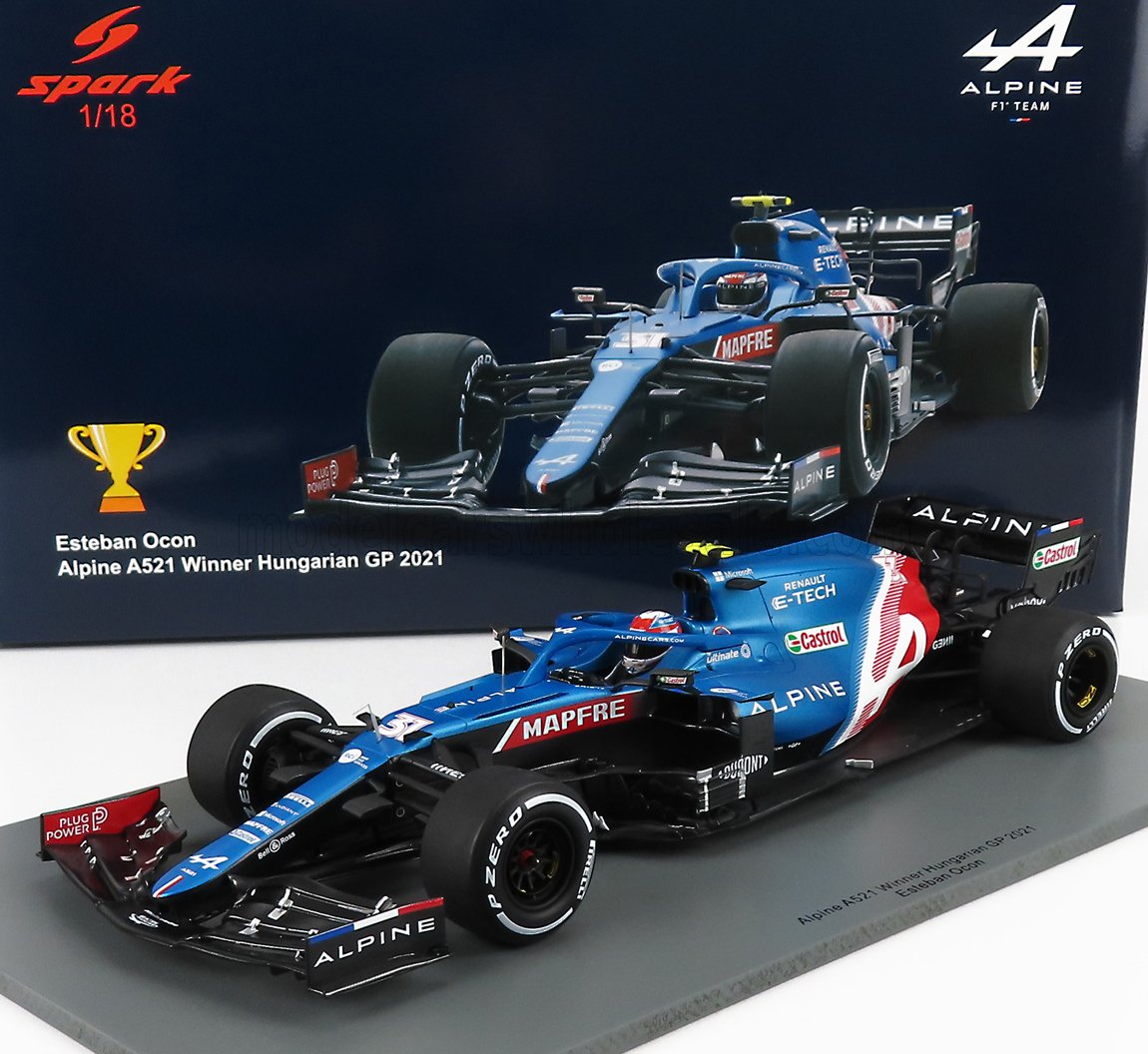 ミニカー　1/43 Alpine A521 #31 Alpine F1 Team Winner Hungarian GP 2021 Esteban Ocon With Pit Board [S7684] Minichamps 1:43 Esteban Ocon Alpine A521 #31 Winner