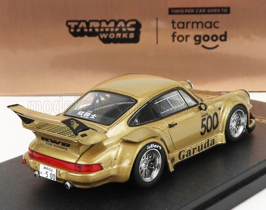 Tarmac Works 1/43 ポルシェ911 930 RWB ゴールド MODELCARSWHOLESALE.COM