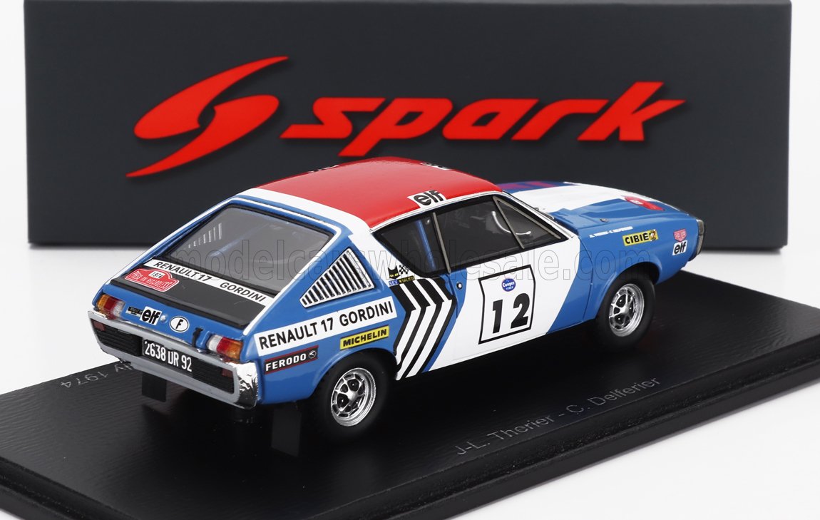 ミニカー　1/43 Renault 17 #12 Winner Rallye Press on Regardless 1974 J-L. Therier - C. Delferrier [S6444] MODELCARSWHOLESALE.COM
