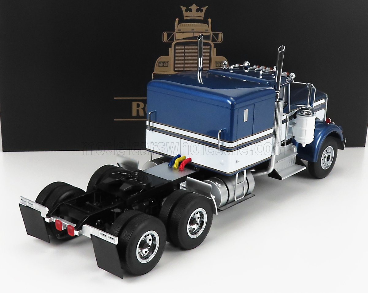 Camion KENWORTH W900 De 1989 échelle 1/18 Par ROAD KINGS - Noir Métal - Collection