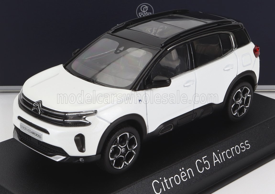 norev - 1/43 - citroen - c5 aircross 2022 - white pearl met black