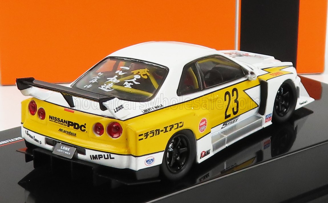 イグニッションモデル 1/43 LB-ER34 Super Silhouette SKYLINE Yellow