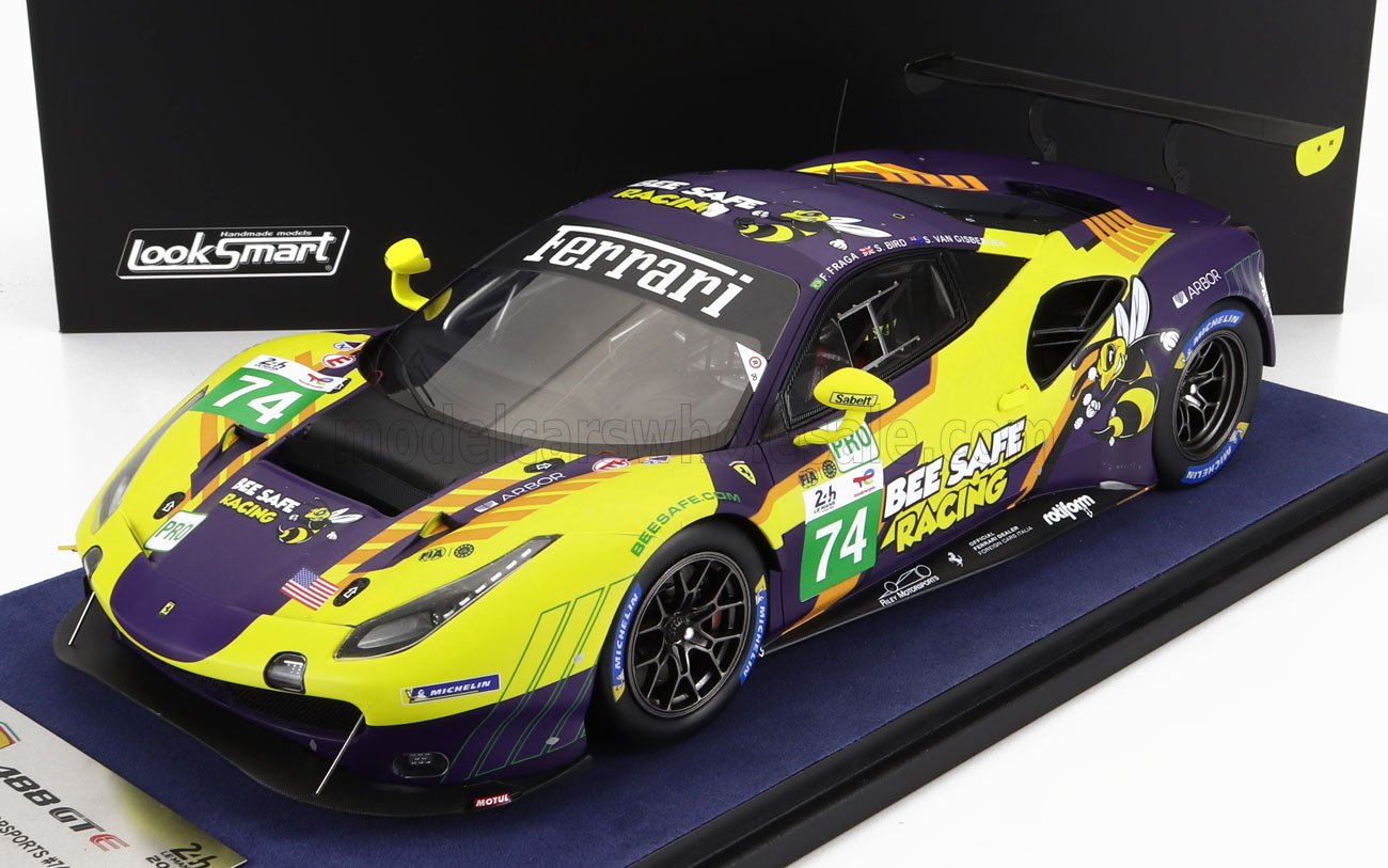 ミニカー　1/18 Ferrari 488 GTE EVO #74 - Riley Motorsports - 24H Le Mans 2022 F. Fraga - S. Bird - S. van Gisbergen [LS18LM033] MODELCARSWHOLESALE.COM