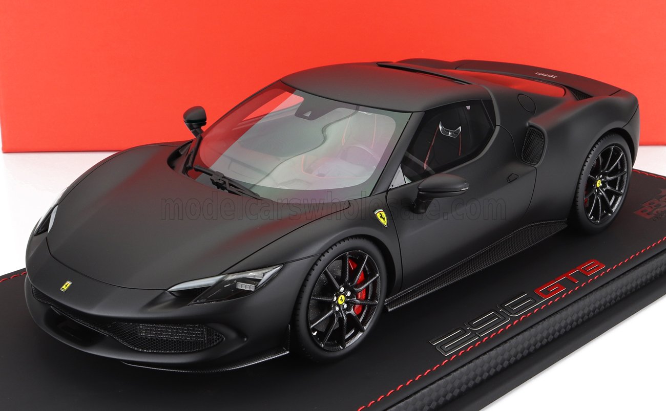 BBR 1/18 Ferrari 296 GTB Nero daytona フェラーリ ミニカー P18210E1