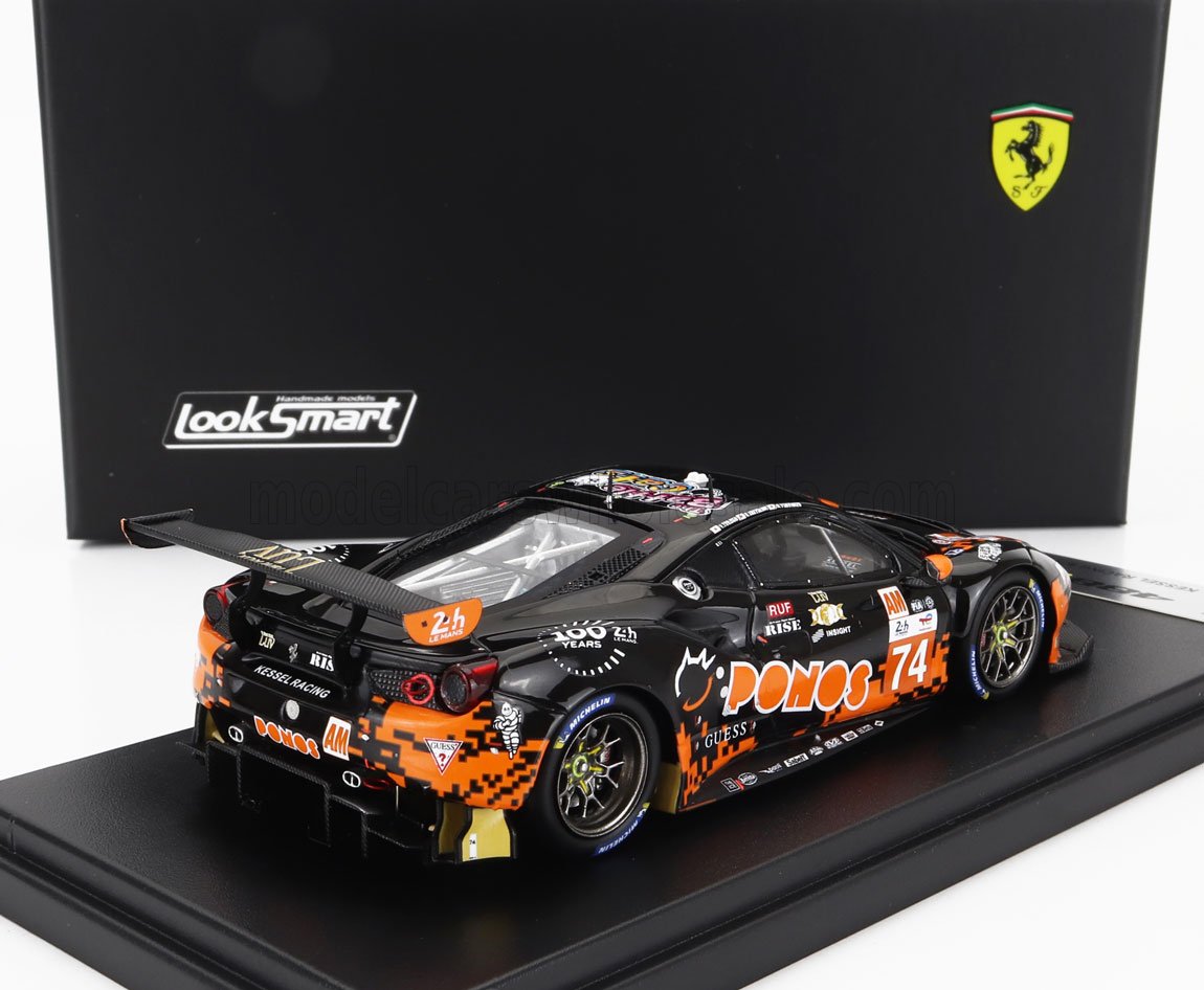 ミニカー　1/43 Ferrari 488 GTE EVO KESSEL RACING 24H Le Mans 2023 K. Cozzolino - Y. Tsujiko - N. Yokomizo #74 [LSLM167] 1/43 Looksmart 2023 Ferrari 488 GTE Evo #74 24h LeMans