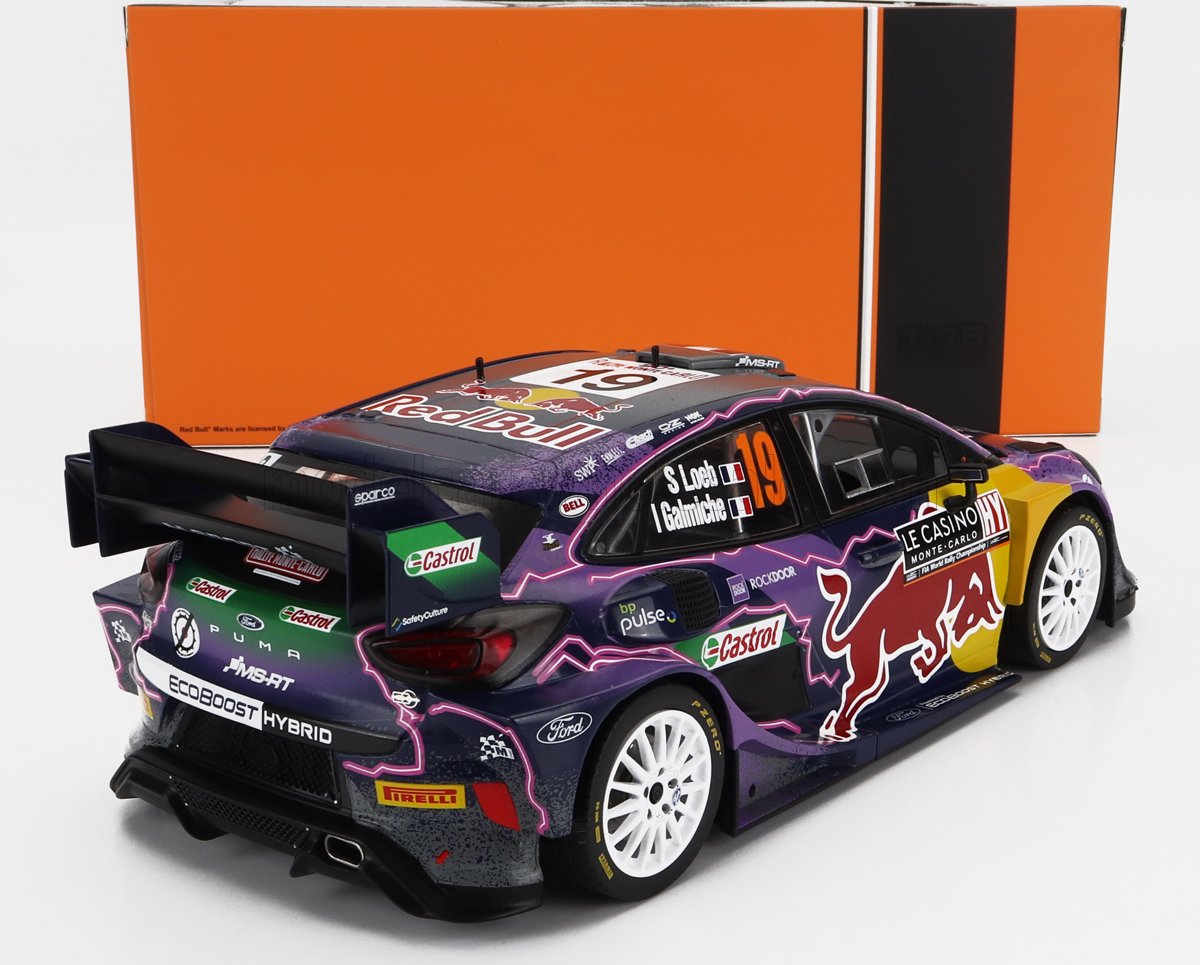 Ford Puma Rally1 2022 Winner Rally Monte Carlo S.Loeb - I.Galmiche 1:18