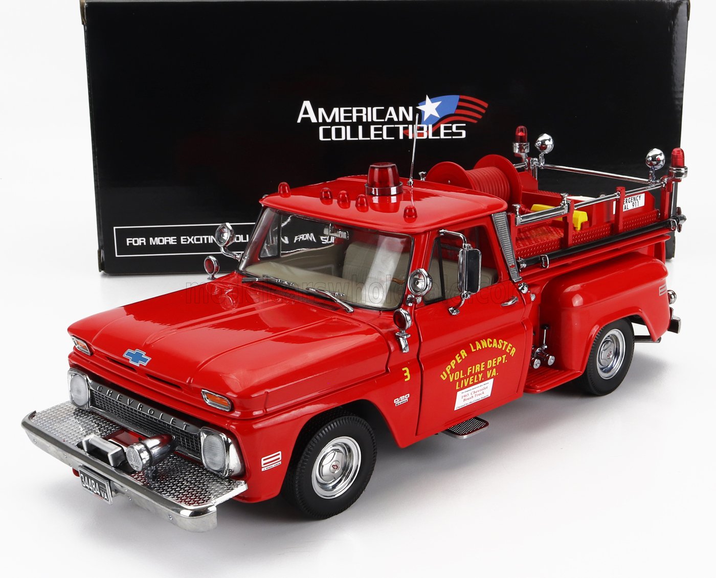 ミニカー SunStar 1965 CHEVROLET F I R E TRUCK 1:18 1965 Chevrolet C-20 Fire Truck - Upper Lancaster Fire Department
