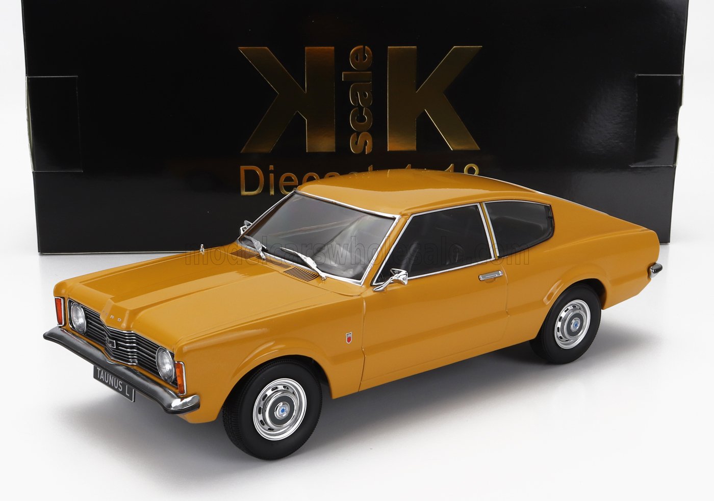 Ford Taunus L Coupé 1971 Ocre 1/18 KK-Scale KKDC181001 – Miniature Métal