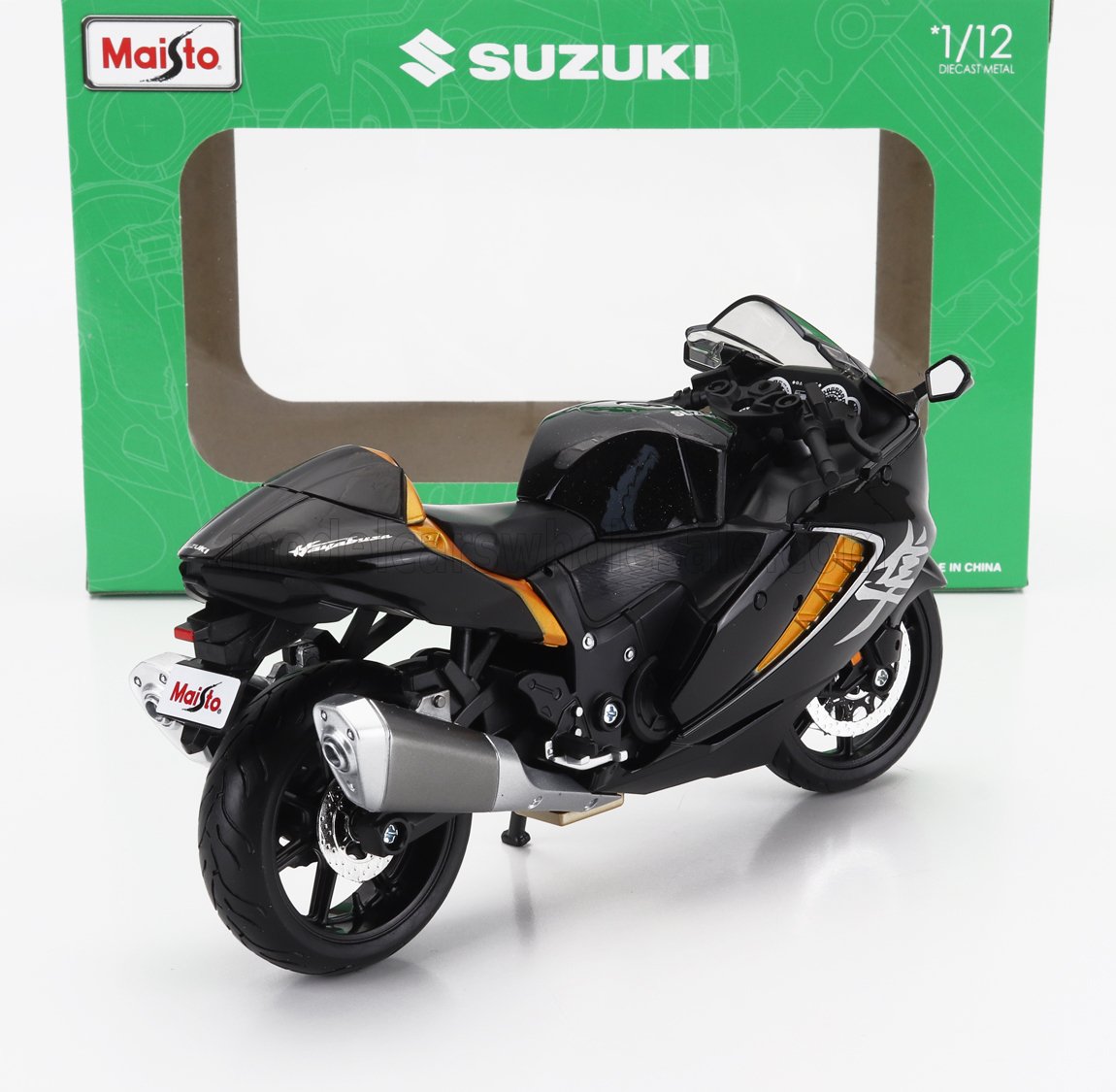 Suzuki Hayabusa 2022 1/12 ダイキャスト 2022 Suzuki Hayabusa Silver Metallic 1/12 Die Cast