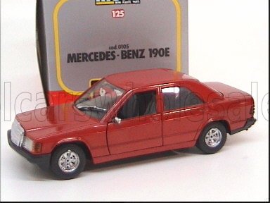 BURAGO BU21103R Escala 1/24  MERCEDES BENZ 190E 1984 RED