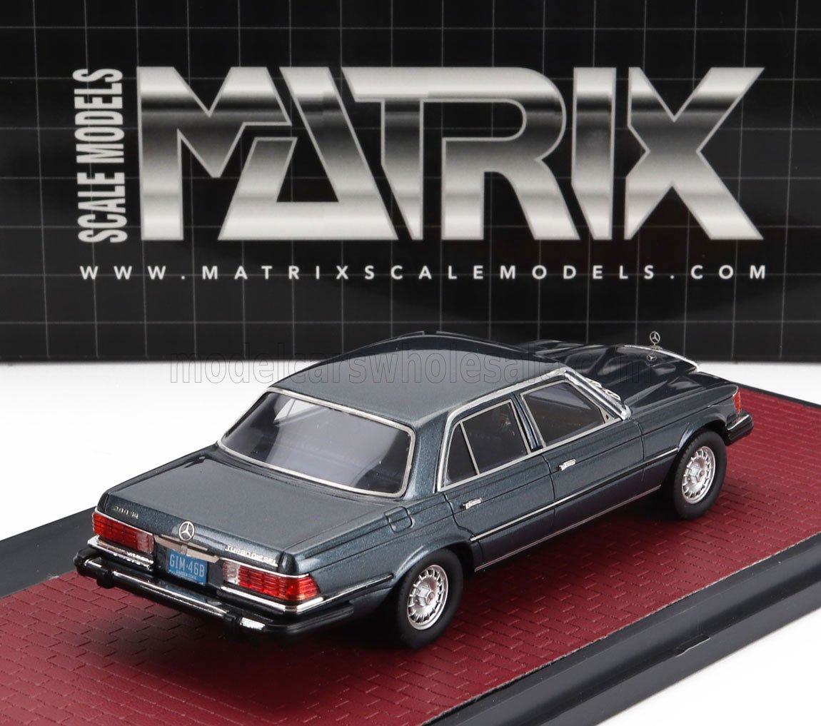 Matrix 1/43 Mercedes-Benz 300D W115 Diesel 1974 Blue Met