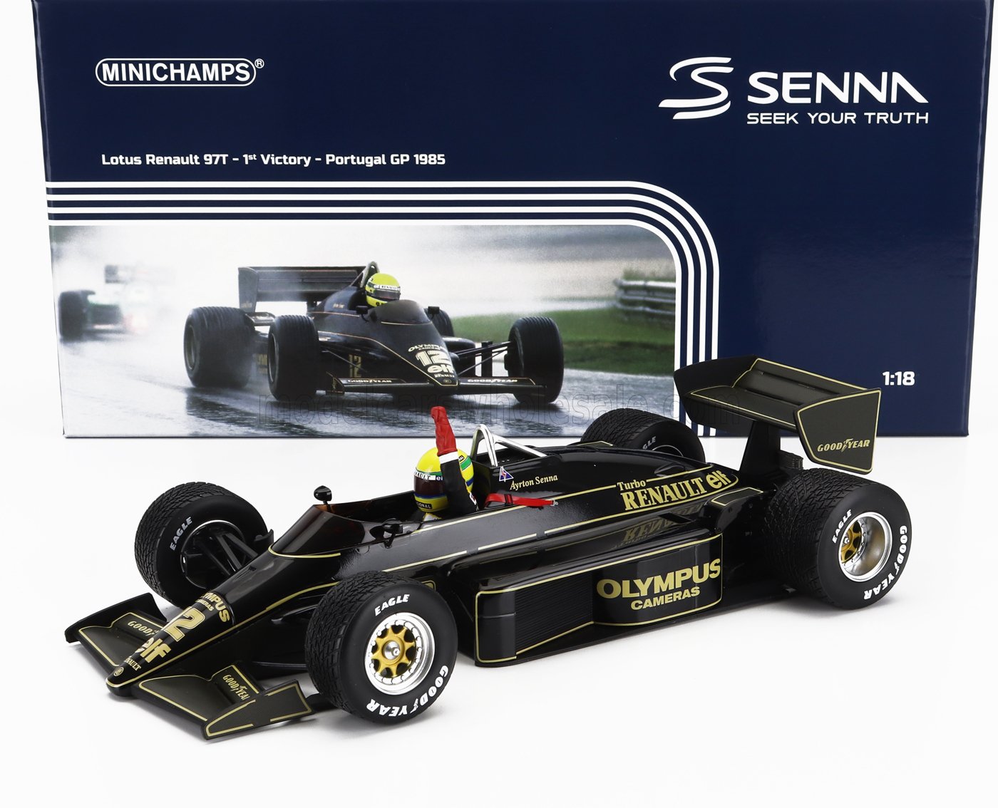 Minichamps Lotus Renault 97T Ayrton Senna Portugal 1985 