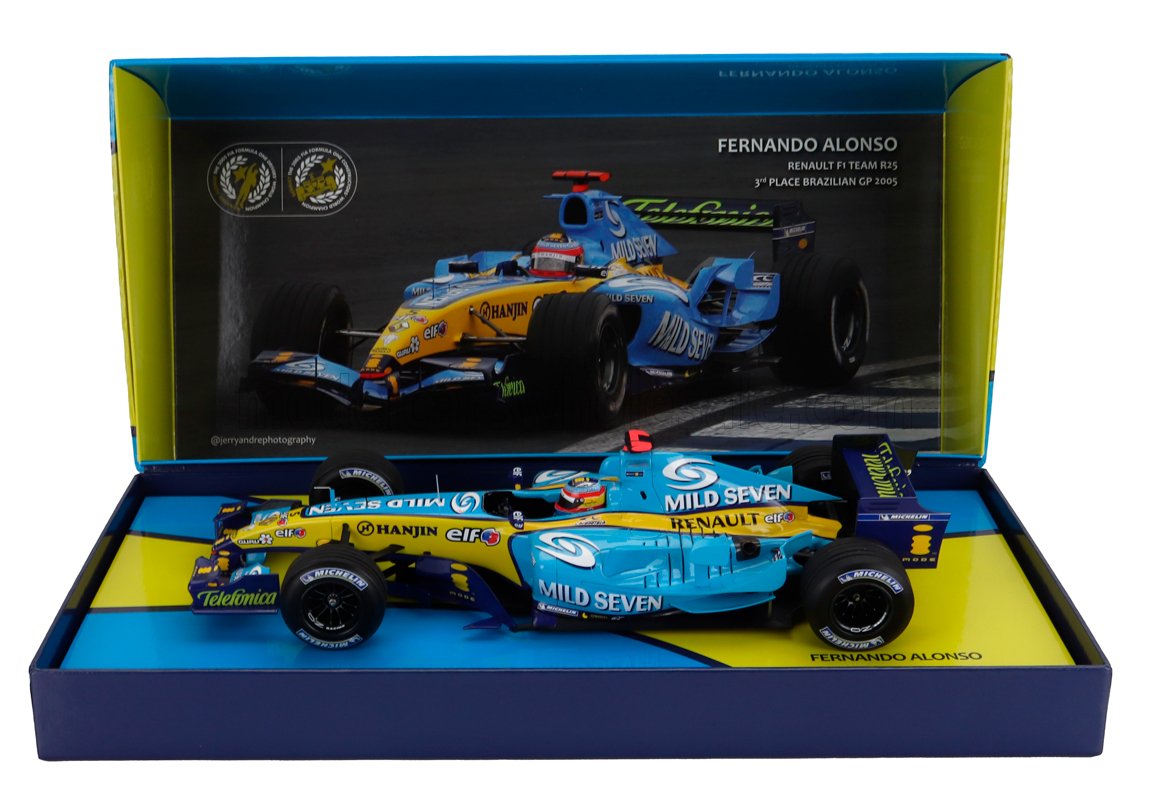 ミニチャンプス 1/ 18 ルノー F1 チーム R25 フェルナンド・アロンソ 