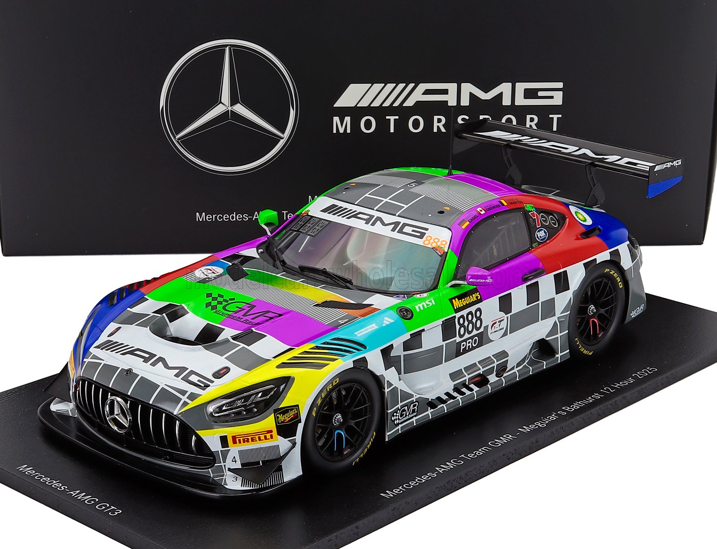 Spark AMG GT3 EVO Team GMR バザースト12H 2025 MODELCARSWHOLESALE.COM