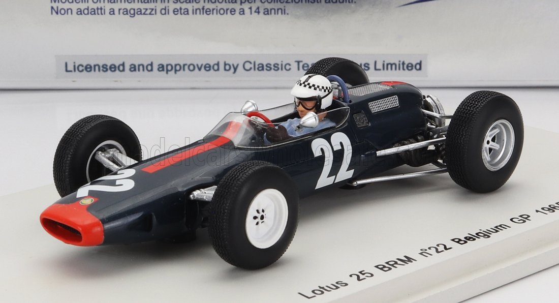 スパーク Lotus 25 BRM 22 Belgium GP 1965 MODELCARSWHOLESALE.COM