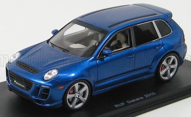 スパーク製　ポルシェ　RUF DAKARA 2010 1/43 Porsche Ruf Dakara 2010 Cayenne blau blue blue azzurro azul met