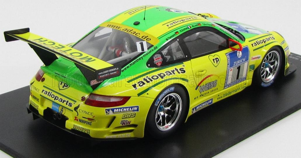 ミニカー MantheyRacing Porsche 911 GT3 RSR 2009 Unused Porsche 911 GT3 RSR 1:43 Scale Car Manthey Racing w