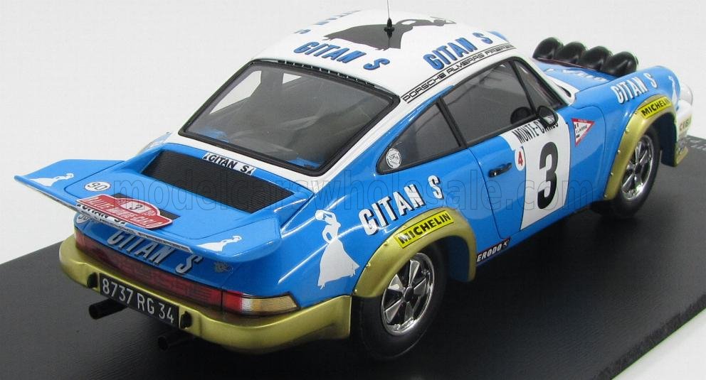 SPARK ポルシェ911 1978ラリーカー 1/18 中古品 MODELCARSWHOLESALE.COM