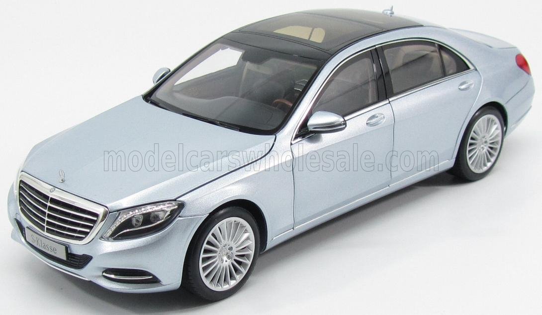 Mercedes-Benz S-Klasse ミニカー 1/18 シルバー MODELCARSWHOLESALE.COM